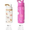 imageSimple Modern Kids Summit Water Bottle with Straw Lid  Transformers 14oz Stainless Steel Cup Insualted Tumbler for Toddlers Boys School  Transformer Bumble BeeDinosaur Roar