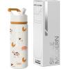 imageSimple Modern Kids Summit Water Bottle with Straw Lid  Transformers 14oz Stainless Steel Cup Insualted Tumbler for Toddlers Boys School  Transformer Bumble BeeFarm Animals