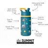 imageSimple Modern Kids Summit Water Bottle with Straw Lid  Transformers 14oz Stainless Steel Cup Insualted Tumbler for Toddlers Boys School  Transformer Bumble BeeBlippi Space
