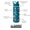 imageSimple Modern Kids Summit Water Bottle with Straw Lid  Transformers 14oz Stainless Steel Cup Insualted Tumbler for Toddlers Boys School  Transformer Bumble BeeBlippi Space