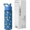 imageSimple Modern Kids Summit Water Bottle with Straw Lid  Transformers 14oz Stainless Steel Cup Insualted Tumbler for Toddlers Boys School  Transformer Bumble BeeShark Shiver