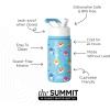 imageSimple Modern Kids Summit Water Bottle with Straw Lid  Transformers 14oz Stainless Steel Cup Insualted Tumbler for Toddlers Boys School  Transformer Bumble BeeBaby Shark Friends