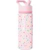 imageSimple Modern Kids Summit Water Bottle with Straw Lid  Transformers 14oz Stainless Steel Cup Insualted Tumbler for Toddlers Boys School  Transformer Bumble BeeConfetti