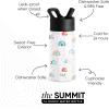 imageSimple Modern Kids Summit Water Bottle with Straw Lid  Transformers 14oz Stainless Steel Cup Insualted Tumbler for Toddlers Boys School  Transformer Bumble BeeRainbow Dream
