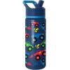 imageSimple Modern Kids Summit Water Bottle with Straw Lid  Transformers 14oz Stainless Steel Cup Insualted Tumbler for Toddlers Boys School  Transformer Bumble BeeMonster Truck Rally