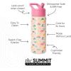 imageSimple Modern Kids Summit Water Bottle with Straw Lid  Transformers 14oz Stainless Steel Cup Insualted Tumbler for Toddlers Boys School  Transformer Bumble BeeDinosaura