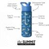 imageSimple Modern Kids Summit Water Bottle with Straw Lid  Transformers 14oz Stainless Steel Cup Insualted Tumbler for Toddlers Boys School  Transformer Bumble BeeShark Shiver