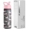 imageSimple Modern Kids Summit Water Bottle with Straw Lid  Transformers 14oz Stainless Steel Cup Insualted Tumbler for Toddlers Boys School  Transformer Bumble BeeUnicorn Fields