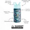 imageSimple Modern Kids Summit Water Bottle with Straw Lid  Transformers 14oz Stainless Steel Cup Insualted Tumbler for Toddlers Boys School  Transformer Bumble BeeUnder the Sea