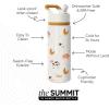 imageSimple Modern Kids Summit Water Bottle with Straw Lid  Transformers 14oz Stainless Steel Cup Insualted Tumbler for Toddlers Boys School  Transformer Bumble BeeFarm Animals