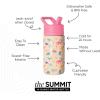 imageSimple Modern Kids Summit Water Bottle with Straw Lid  Transformers 14oz Stainless Steel Cup Insualted Tumbler for Toddlers Boys School  Transformer Bumble BeeDinosaura