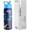 imageSimple Modern Kids Summit Water Bottle with Straw Lid  Transformers 14oz Stainless Steel Cup Insualted Tumbler for Toddlers Boys School  Transformer Bumble BeeJurassic Jungle