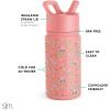 imageSimple Modern Kids Summit Water Bottle with Straw Lid  Transformers 14oz Stainless Steel Cup Insualted Tumbler for Toddlers Boys School  Transformer Bumble BeeCoComelon Pink Melon