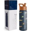 imageSimple Modern Kids Summit Water Bottle with Straw Lid  Transformers 14oz Stainless Steel Cup Insualted Tumbler for Toddlers Boys School  Transformer Bumble BeeWheels Up