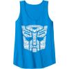 imageTransformers Autobots Icon Collage Filled Logo Tank TopSapphire Blue