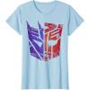imageTransformers Decepticon Autobot Distressed Split Logo TShirtBaby Blue