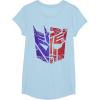 imageTransformers Decepticon Autobot Distressed Split Logo TShirtBaby Blue