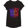 imageTransformers Decepticon Autobot Distressed Split Logo TShirtBlack