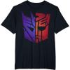 imageTransformers Decepticon Autobot Distressed Split Logo TShirtBlack