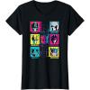 imageTransformers Group Shot Bright Neon Box Up Characters TShirtBlack
