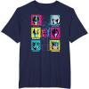 imageTransformers Group Shot Bright Neon Box Up Characters TShirtNavy Blue