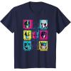 imageTransformers Group Shot Bright Neon Box Up Characters TShirtNavy Blue