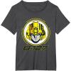 imageTransformers One B127 Bumblebee Face Poster TShirtDark Heather Grey