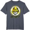 imageTransformers One B127 Bumblebee Face Poster TShirtHeather Blue