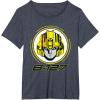 imageTransformers One B127 Bumblebee Face Poster TShirtHeather Blue
