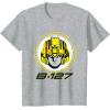 imageTransformers One B127 Bumblebee Face Poster TShirtHeather Grey