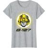 imageTransformers One B127 Bumblebee Face Poster TShirtHeather Grey
