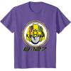 imageTransformers One B127 Bumblebee Face Poster TShirtPurple Heather