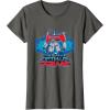 imageTransformers One I Am Optimus Prime Epic Portrait TShirtAsphalt Grey