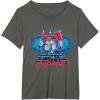 imageTransformers One I Am Optimus Prime Epic Portrait TShirtAsphalt Grey