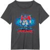 imageTransformers One I Am Optimus Prime Epic Portrait TShirtDark Heather Grey