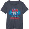 imageTransformers One I Am Optimus Prime Epic Portrait TShirtHeather Blue