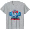 imageTransformers One I Am Optimus Prime Epic Portrait TShirtHeather Grey