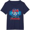 imageTransformers One I Am Optimus Prime Epic Portrait TShirtNavy Blue