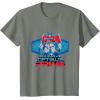 imageTransformers One I Am Optimus Prime Epic Portrait TShirtOlive Heather