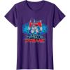 imageTransformers One I Am Optimus Prime Epic Portrait TShirtPurple