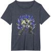 imageTransformers One I Was Born Ready D16 Action Pose TShirtHeather Blue