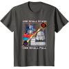 imageTransformers One One Shall Stand One Shall Fall Poster TShirtAsphalt Grey