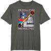 imageTransformers One One Shall Stand One Shall Fall Poster TShirtAsphalt Grey