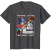 imageTransformers One One Shall Stand One Shall Fall Poster TShirtDark Heather Grey