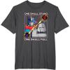 imageTransformers One One Shall Stand One Shall Fall Poster TShirtDark Heather Grey