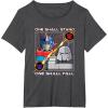 imageTransformers One One Shall Stand One Shall Fall Poster TShirtDark Heather Grey