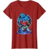 imageTransformers One Optimus Prime Megatron Lurking TShirtCranberry Red
