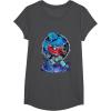imageTransformers One Optimus Prime Megatron Lurking TShirtDark Heather Grey
