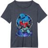 imageTransformers One Optimus Prime Megatron Lurking TShirtHeather Blue