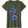 imageTransformers One Optimus Prime Megatron Lurking TShirtOlive Green